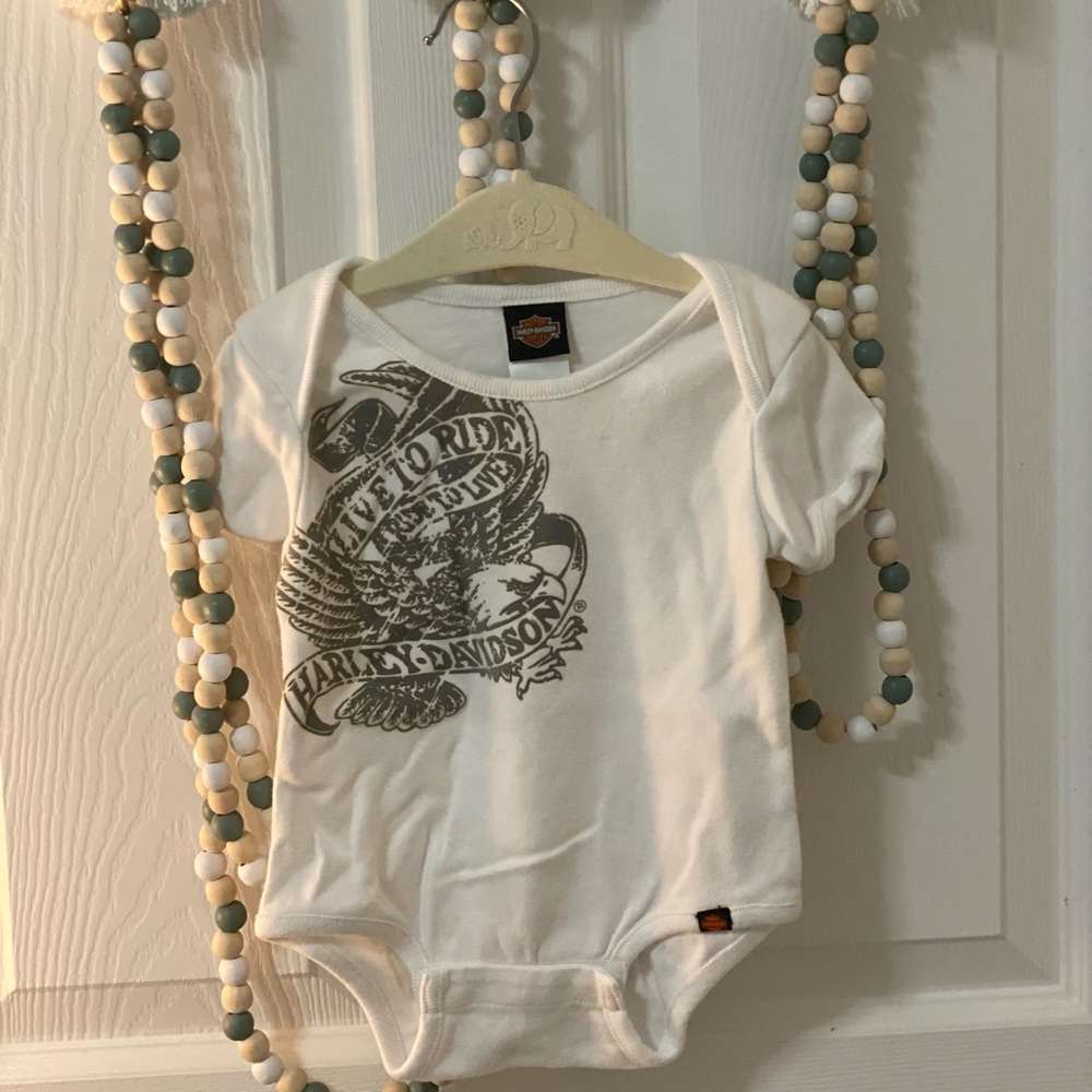 Harley Davidson onesie, 12 months